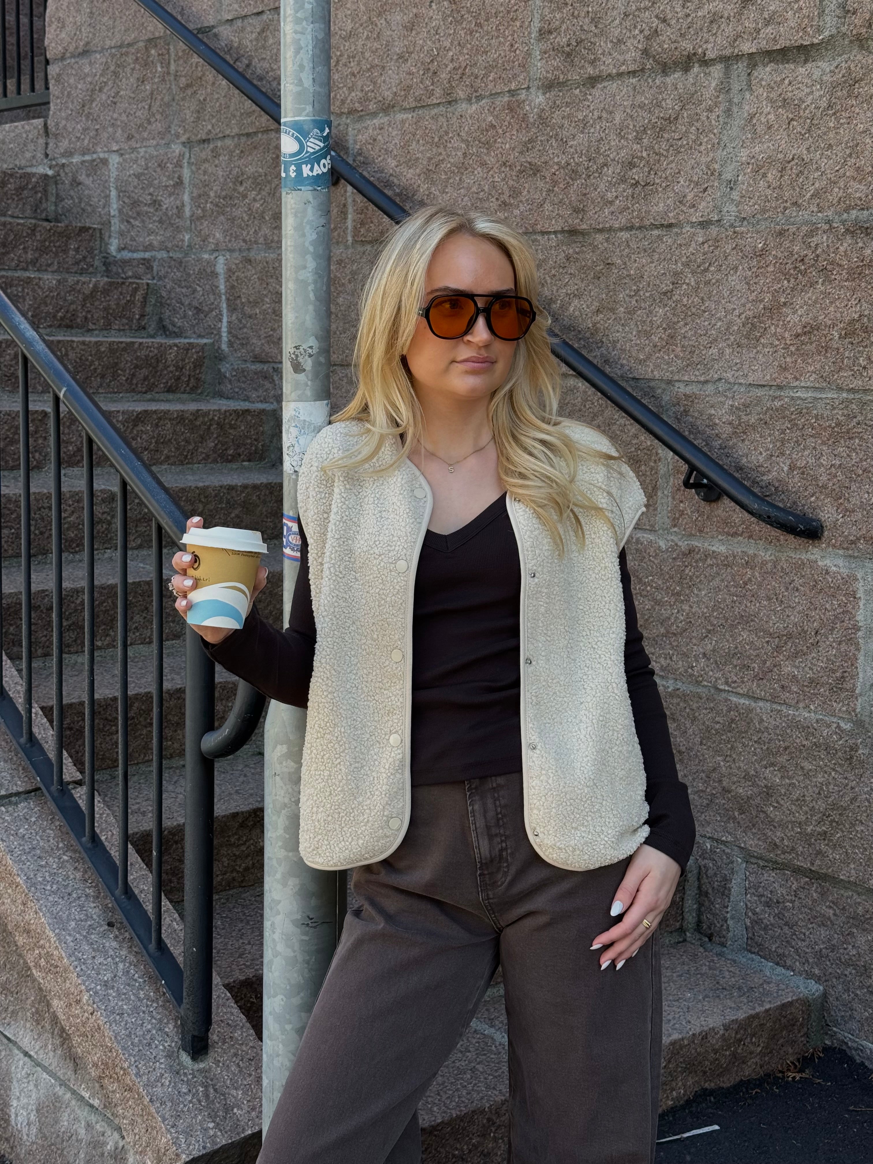 PCKATTY Otw Gilet - Birch